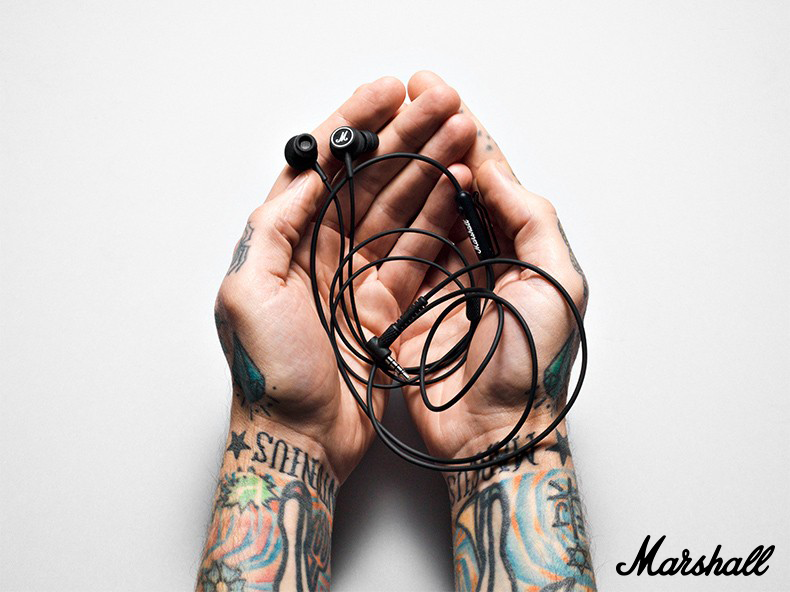 Marshall Mode 入耳式有線耳機 人體工程學耳塞 黑色