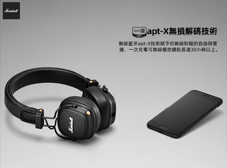 Marshall Mjor III第三代藍牙頭戴式耳機 經典外形 極簡風格